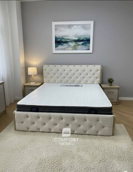 Двухспальная кровать фабричная качество можно в рассрочку