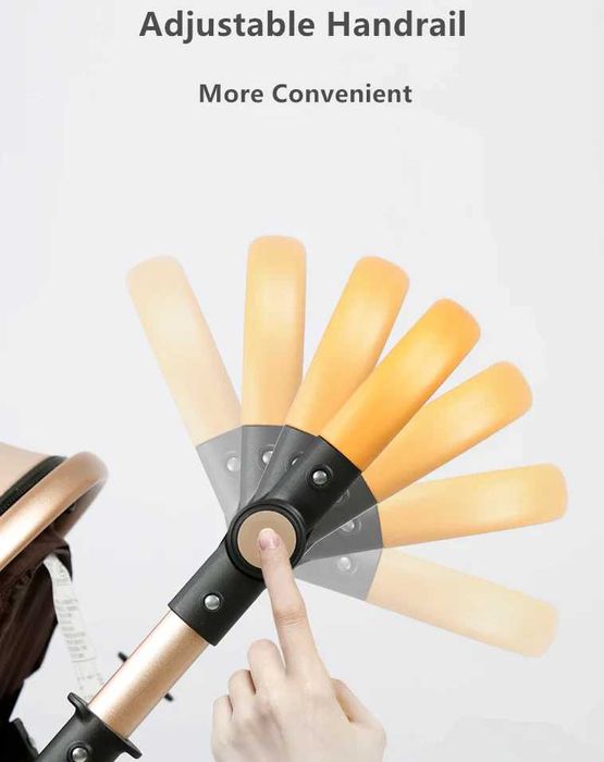 Carucior 2 in 1 Carut copii pliabil cu suspensii landou0-36 luni