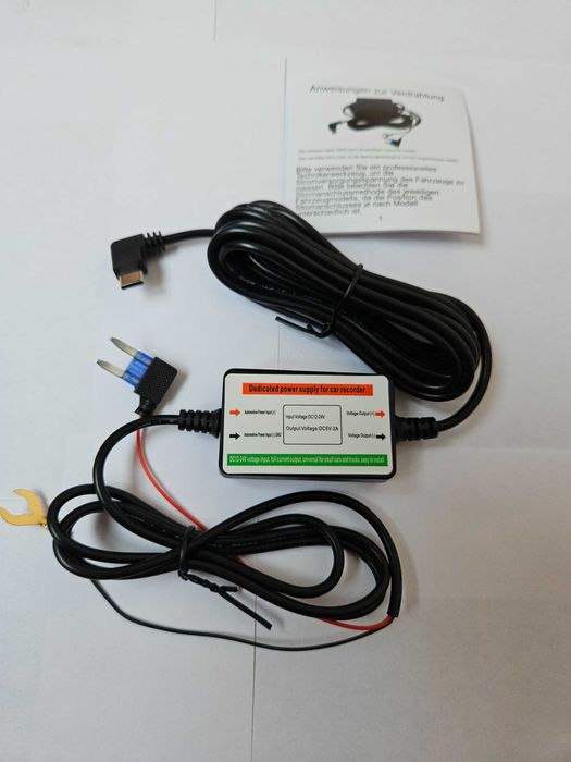 Cablu alimentare camera video auto,tablou sigurante24h,Usb c,micro usb