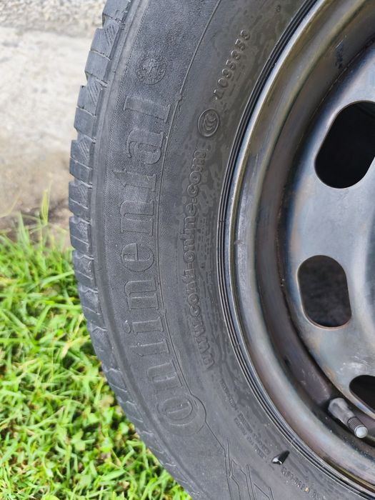 Стоманени джанти 15" 5x100 ET38 + 2 летни гуми Continental 195/65 R15