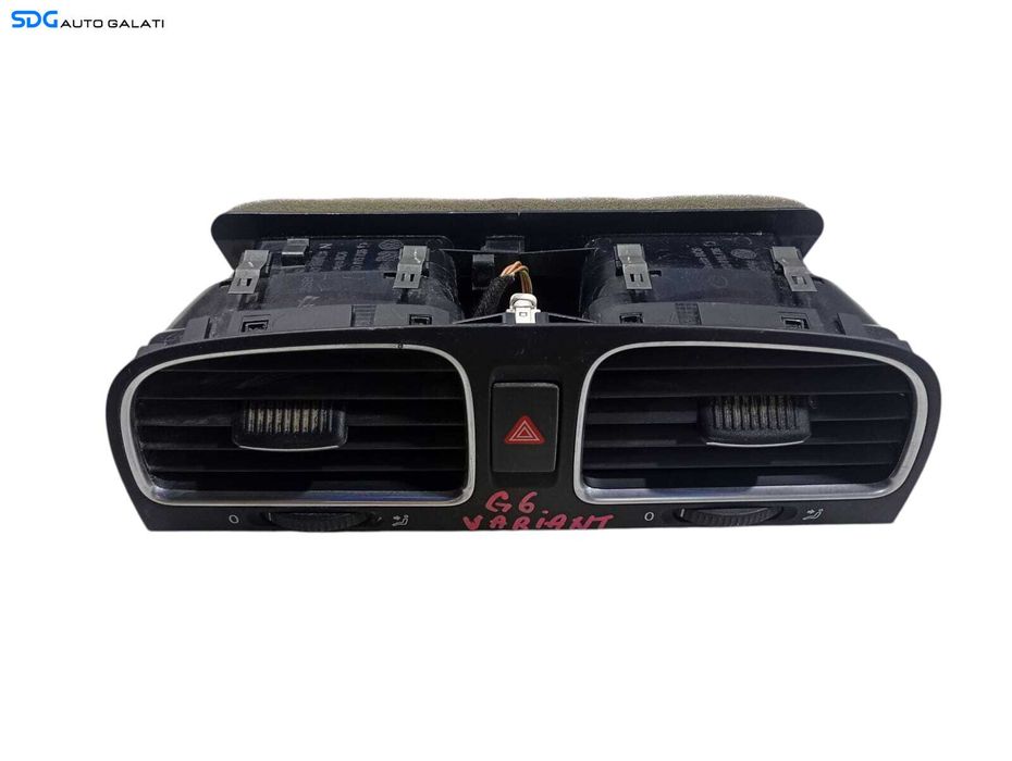 Grila Grile Ventilatie Aerisire Centrala Volkswagen Golf 6 2008 - 2013 Cod 5K0815735D 5K0815736D [L6234]