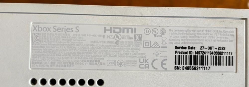 Xbox series s excelent