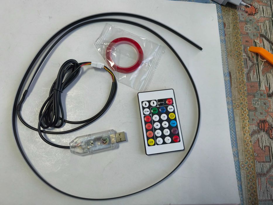 Kit banda led rgb interior 110 cm