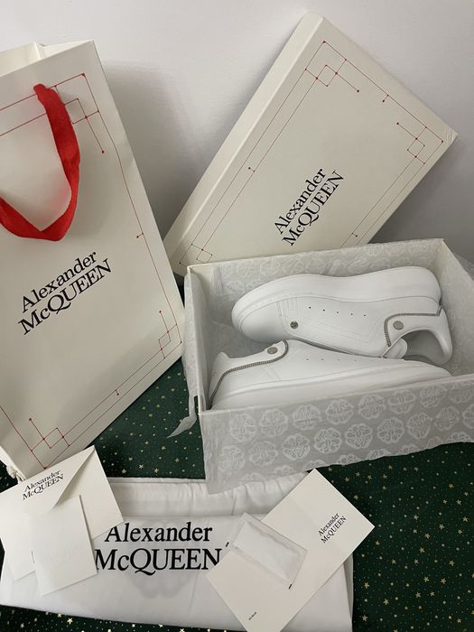 Alexander McQueen Zipper Tooth White