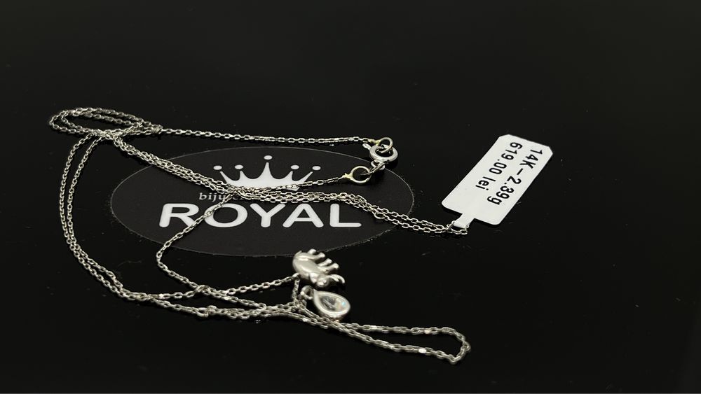 Bijuteria ROYAL : Lant AUR Alb 14K / 2.39 GR / Certificat