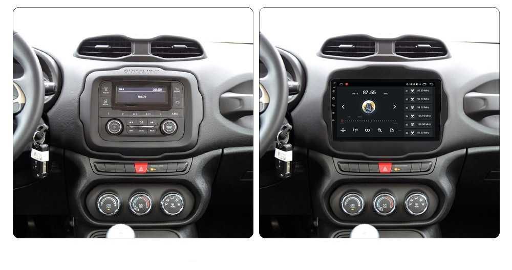 Navigatie Jeep Renegade din 2015 - 2021 , Garantie 2GB 4GB 8GB RAM