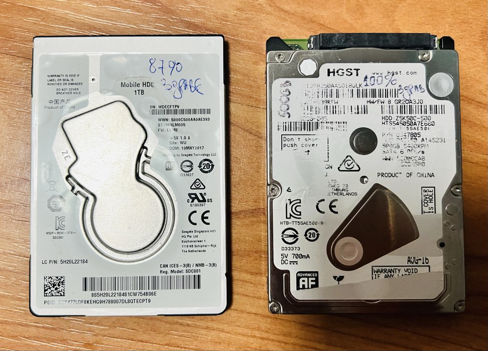 Хард дискове за лаптоп.