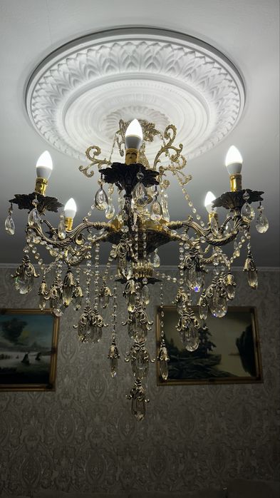 Люстра горный хрусталь