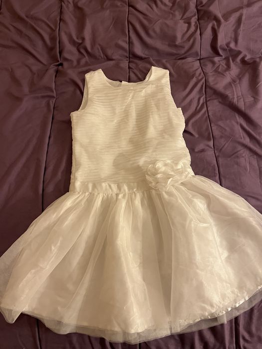 бяла рокля за момиче официална