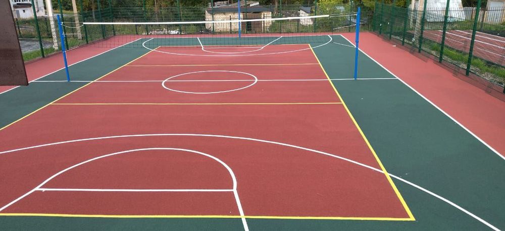 Sport maydonchasi uchun rezina (pigment) to'shama