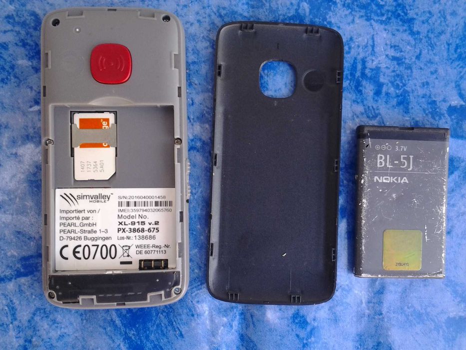**Telefon mobil Seniori, Taste Mari, Buton SOS, Meniu simplu