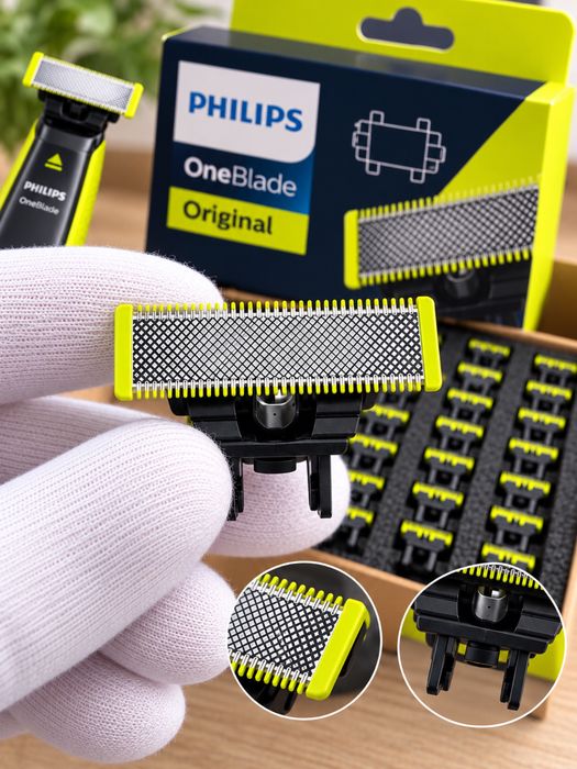 Rezerve Lame Philips OneBlade Noi/ 100% Originale / Compatibile Toate Modelele One Blade/ NU Fake-uri