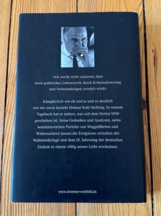 Vand Carte cu autograf / Cancelarul Germaniei , Excelenta SaHelmut Kohl– unic in Romania