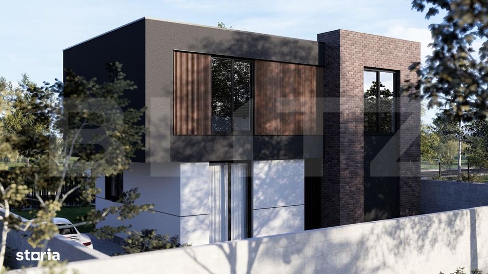 Casa moderna la rosu , 114.95 mp utili,  324 mp teren - Burdujeni