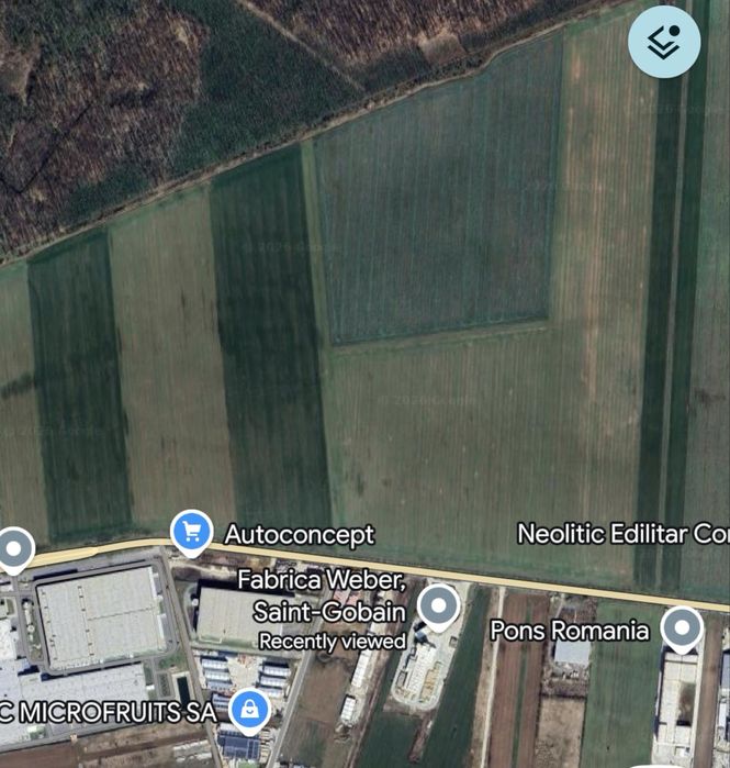 Teren intravilan Branesti - industrial/ investitie- 15€/ mp