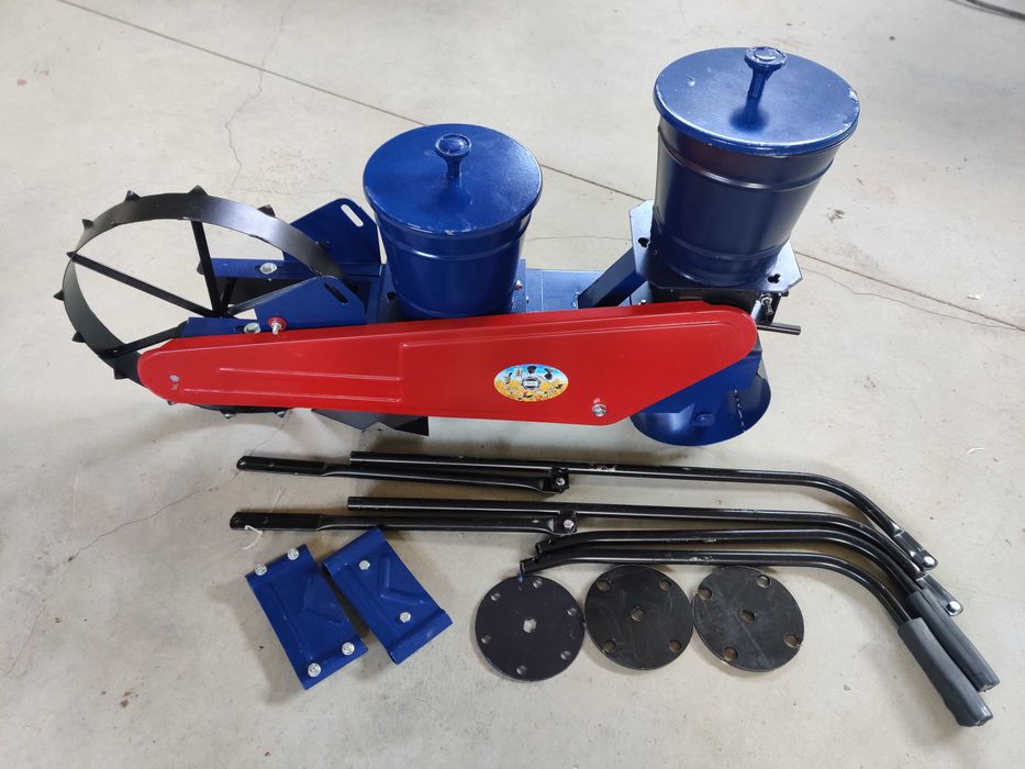 Semanatoare manuala porumb legume fasole 1 rand cu buncar pentru azot