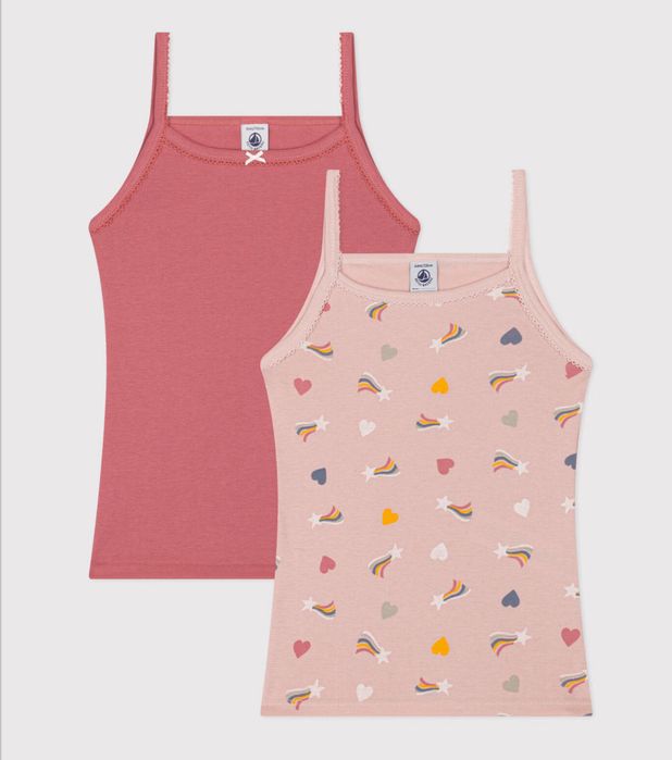 Нижнее белье набор из 2 маечек с бретелями Petit Bateau