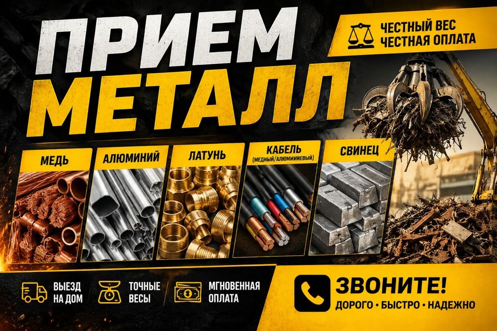 Прием медь алюминий латунь