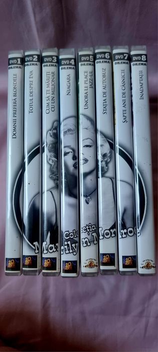 Colectie filme Marilyn Monroe 8 Dvd