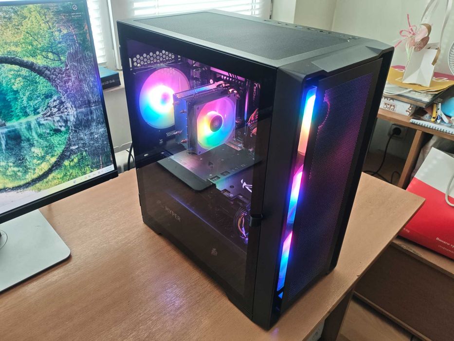 Геймърски компютър, Asus 1070 Rog Strix, Xeon 2680V4, 256gb ssd, 1tb hdd, 16gb Ram