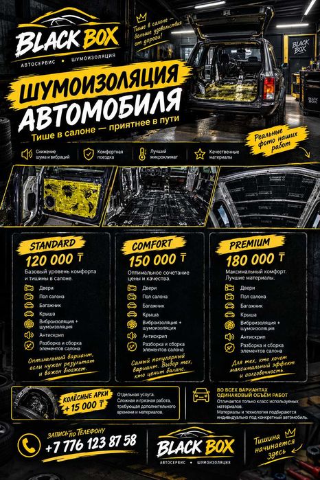 Шумоизоляция автомобиля