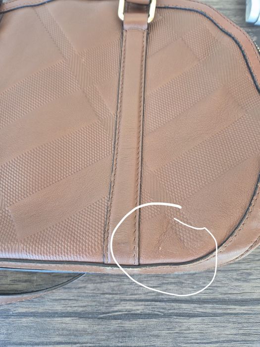 Burberry Brown Small Orchard,Leather Handbag