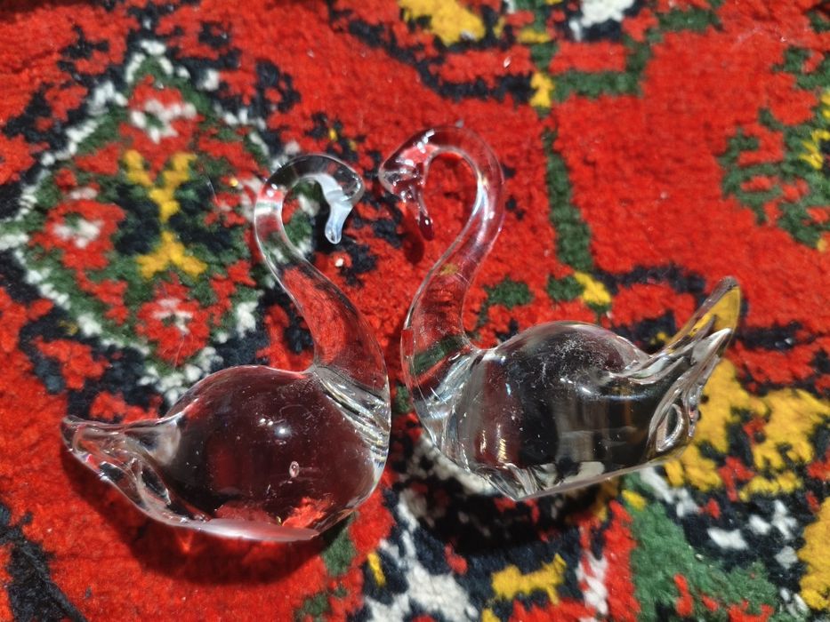 Лебеди из стекла, 5 шт