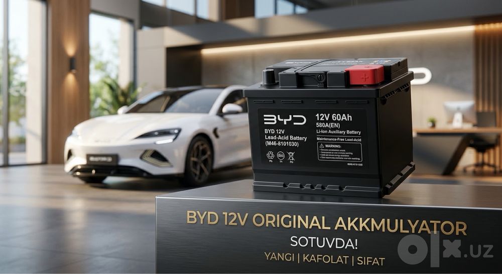 Akkumulyator BYD 12V 38Ah / 44Ah (Original, kafolatli)