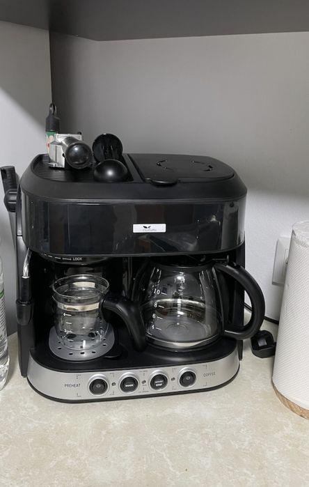 Espressor DelCaffe 3 in 1 Coffe Shot, 15 bari, 1850W, 1.25 l