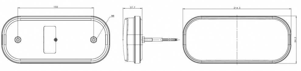 Комплект 2 броя лед стопове с Динамичен Мигач и кабел окабеляване