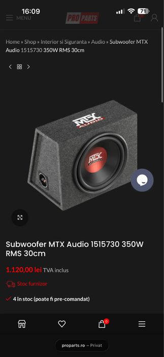 Vand subwoofer plus statie