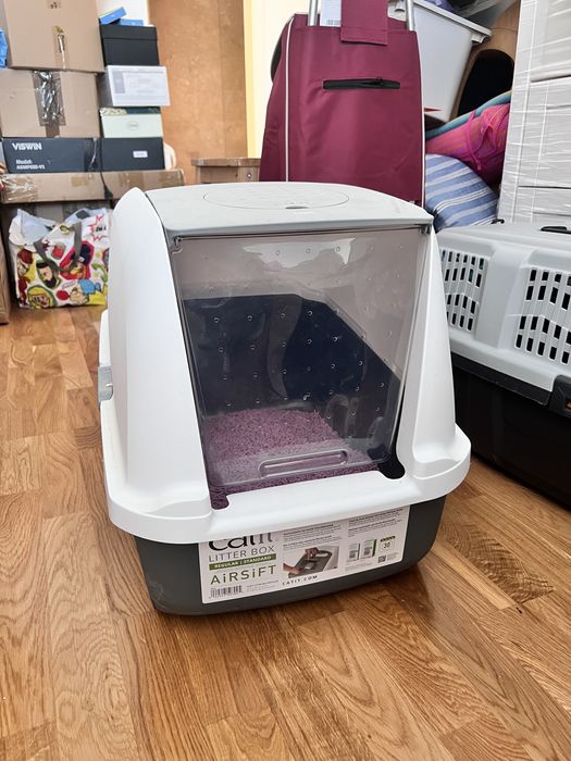 Litiera Calit cu acoperis si filtru de carbon