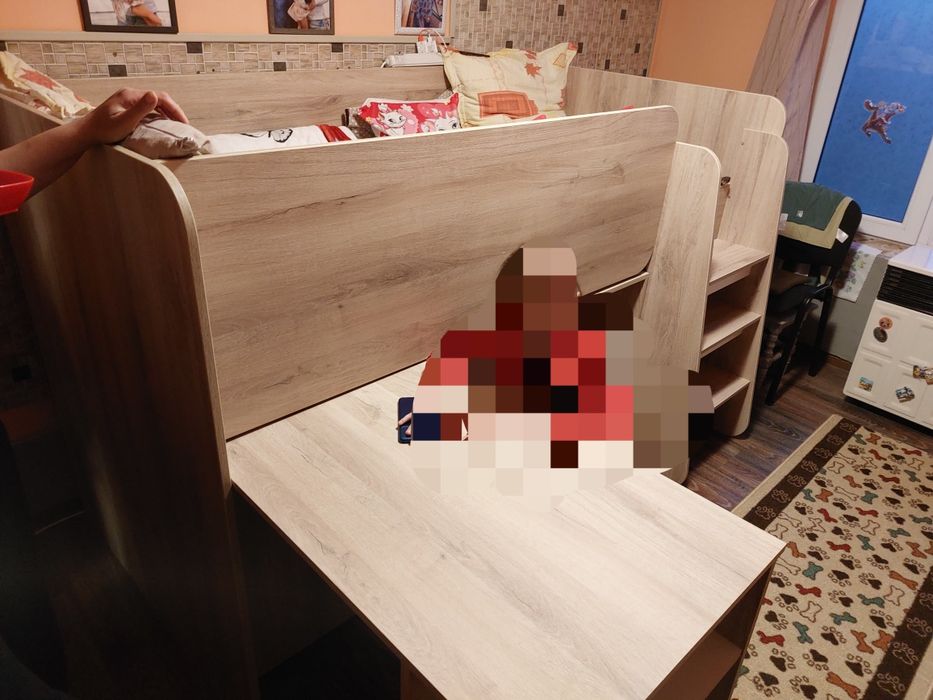 Set Mobila Dormitor tineret Irim Young, 203,7x106x126 cm