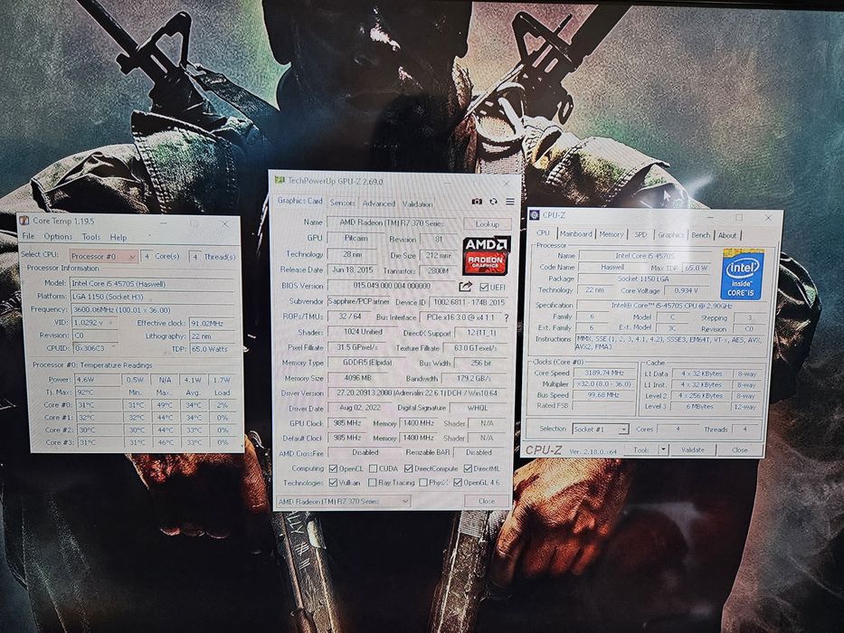 Unitate PC Gaming i5 4570 video 4GB R7 370 16GB Ram