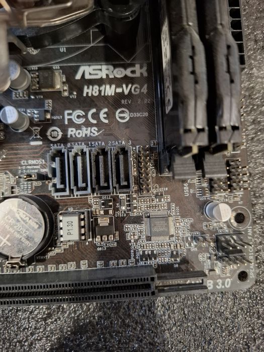 Дъно процесор и рам + охладител за процесора