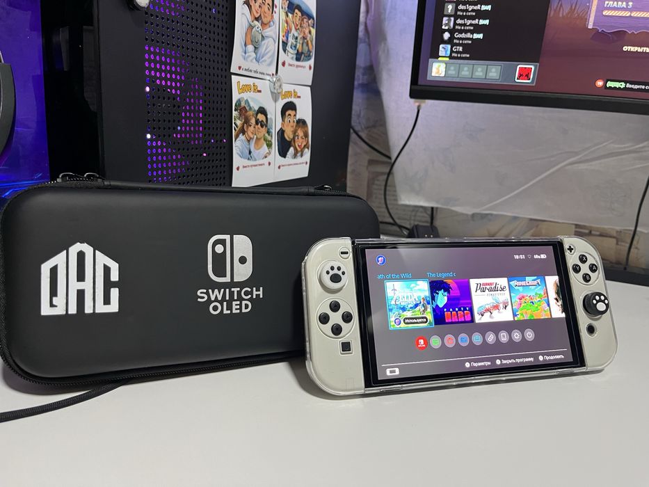 Nintendo switch oled прошитый,взломанный,чипованный