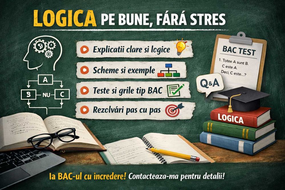Ofer meditatii la logica pentru Bacalaureat