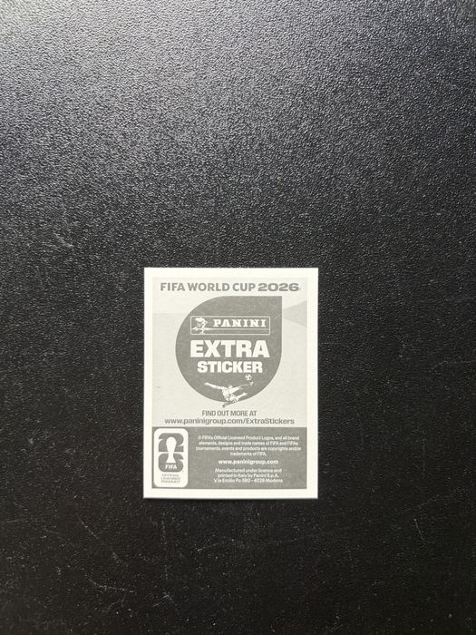 Cristiano Ronaldo extra sticker silver panini world cup 2026