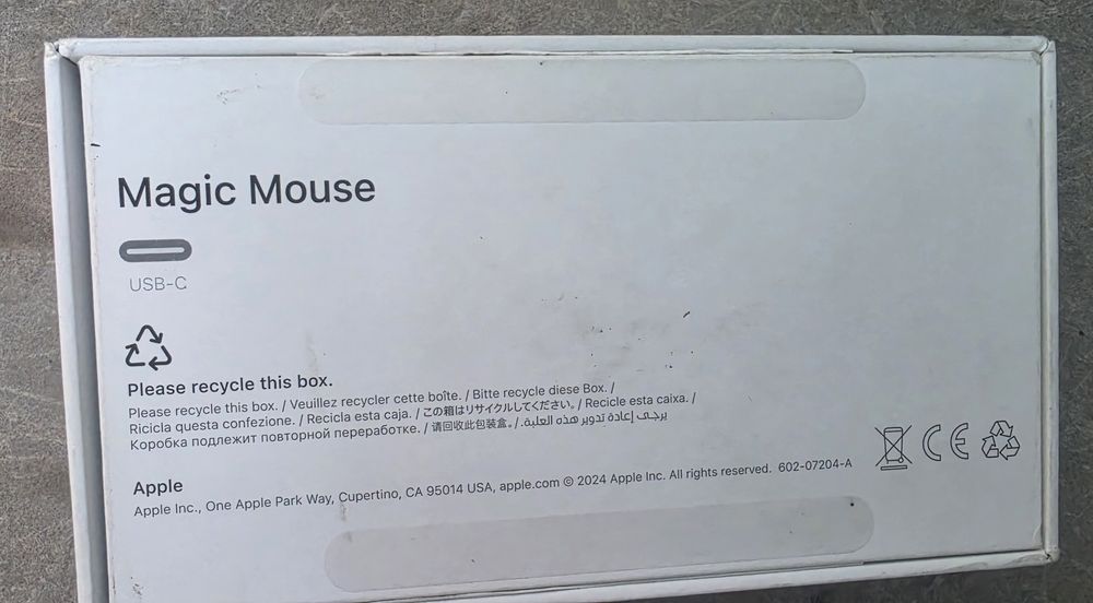 Мишка Apple Magic Mouse A3204