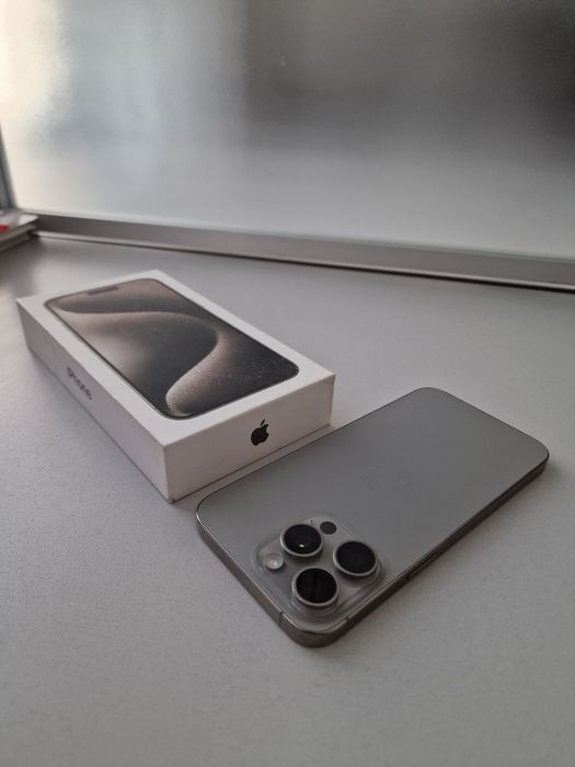 Iphone 15 Pro Mac Natural Titanium 256GB Sim kartalik. Xolati zo'r.