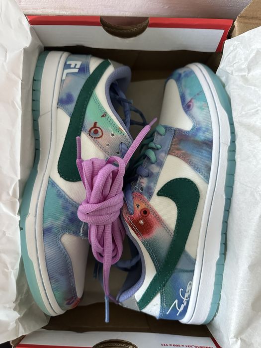 Nike SB Dunk Low Futura Laboratories Bleached Aqua