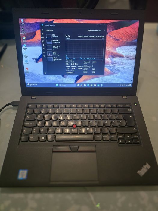 Lenovo L470 , i5-6300, ram 8gb, ssd 256gb, bat 3h
