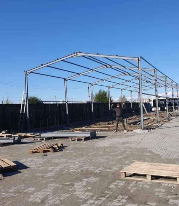 Vand structura metalica 10x20 din profil IPE 180. (5 ferme , 10 stalpi