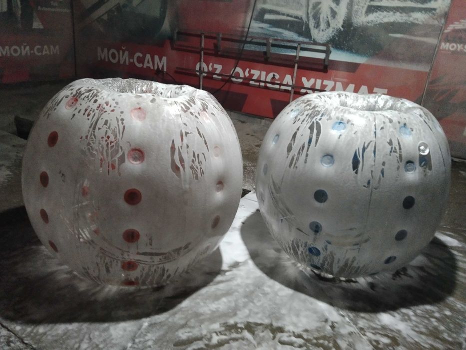 Ideal biznes batut 8x5 funnyball sharlar 1.5m qalin material.