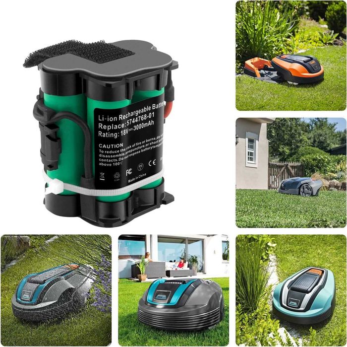 Батерия ADVTRONICS 18V 3.0Ah за роботизирани косачки Gardena, Husqvarna и McCulloch