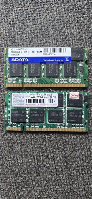Ram Laptop Sodimm 1Gb DDR 333