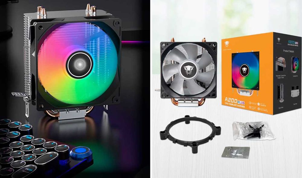 Кулер для процессора - A200 PLUS RGB Intel и AMD