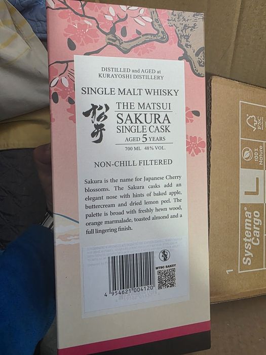 Vând  whisky Matsui: 3 Sakura single malț, 2 Sakura single  cask