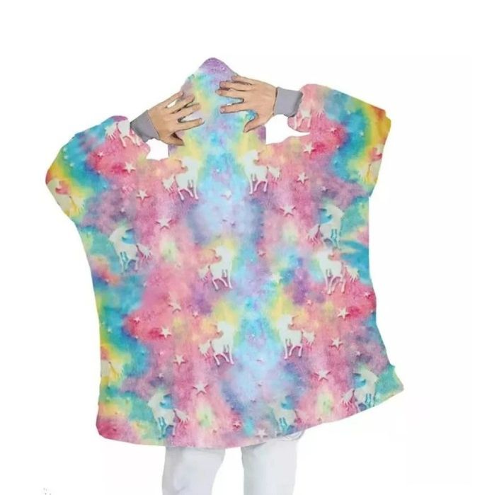 Детско светещо меко одеяло с ръкави