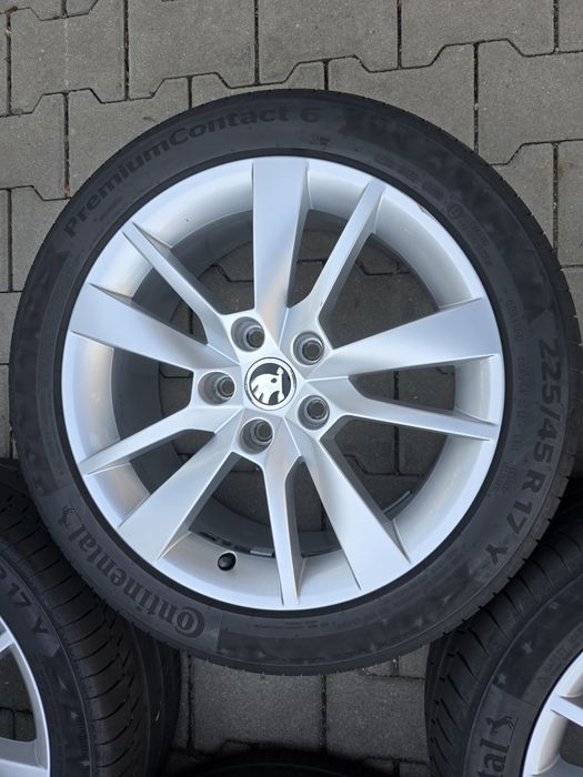 Set Jante Originale Skoda Octavia 17" 225/45 R17, 5x112, VW Seat Audi